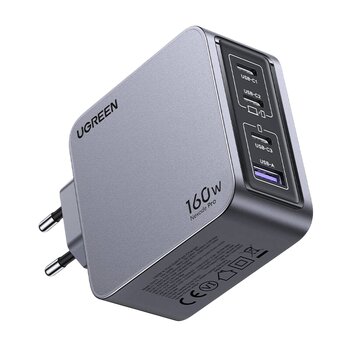 Сетевое зарядное устройство для телефона / смартфона UGREEN 160W 3x USB-C 1x USB-A X763 25877 Сетевое зарядное устройство для телефона / смартфона UGREEN 160W 3x USB-C 1x USB-A X763 25877
