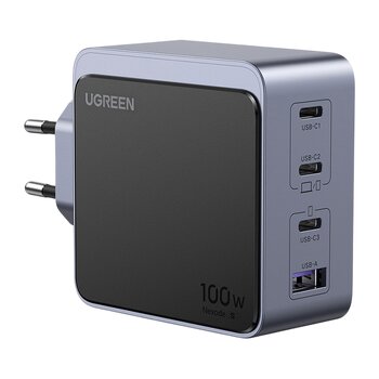 Ładowarka sieciowa do telefonu / smartfona UGREEN 100W USB 1x USB-A, 3x USB-C X565 35043 Ładowarka sieciowa do telefonu / smartfona UGREEN 100W USB 1x USB-A, 3x USB-C X565 35043