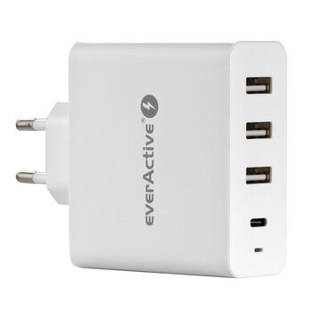everActive SC-500Q network charger with 3 USB and USB-C PD 60.5W ports