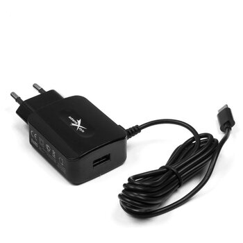 eXtreme Micro USB Network charger + USB 2 socket, 1A Samsung/Nokia/LG NTC21MU