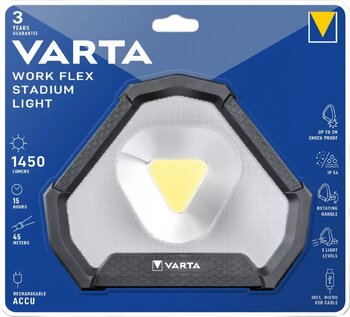 Lampe torche à LED Varta WORK FLEX STADIUM LIGHT 18647