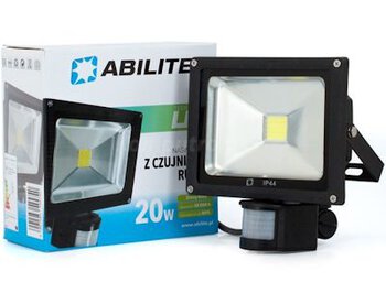 Lampa LED zewnętrzna ABILITE 20W z sensorem