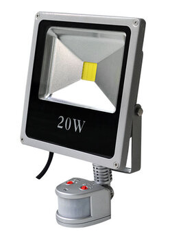 Lampa LED zewnętrzna LIGHTECH 20W 5500K z sensorem ruchu