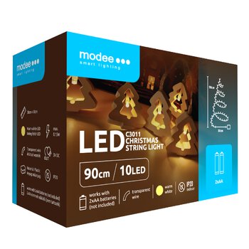 Christmas Tree Lights BAT modee 1.2m 10LED ML-C3011