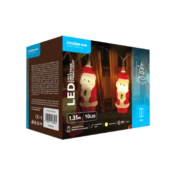 Lights Santa Claus BAT modee 1,35m WARM 10LED ML-C1013