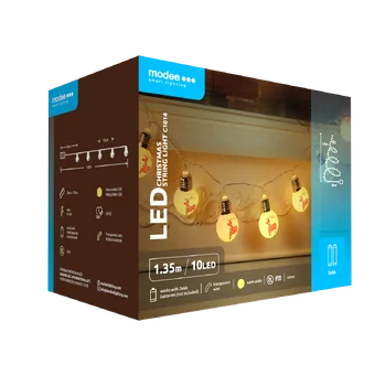 Reindeer lights BAT modee 1,35m WARM 10LED ML-C1014