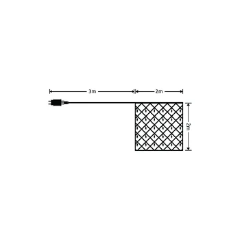 Mesh lights modee 2x2m WARM 144LED ML-C3003