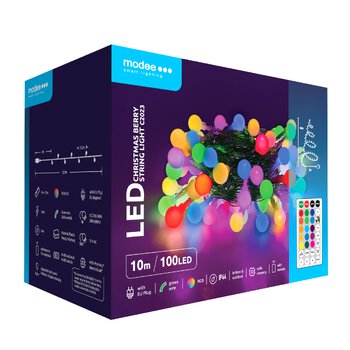 Lampki Kulki RGB Modee LED 10m 100LED + pilot ML-C2023