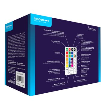 Lampki Kulki RGB Modee 20m 200LED  + pilot ML-C2024
