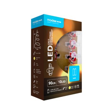 Santa Lights BAT modee 0.9m WARM 10LED ML-C3013