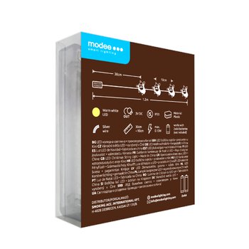 Lampki mikołaje BAT modee 0,9m WARM 10LED ML-C3021