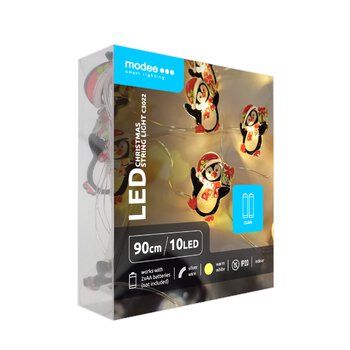 Lampki pingwinki BAT modee 0,9m WARM 10LED ML-C3022