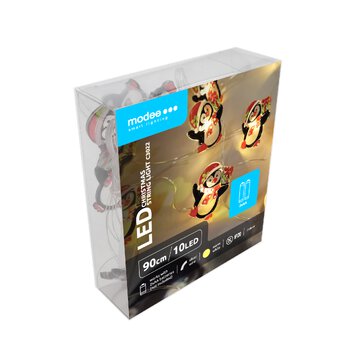 Lampki pingwinki BAT modee 0,9m WARM 10LED ML-C3022