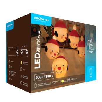 Snowman Lights BAT Modee 1.2m 10LED Warm Color ML-C3026