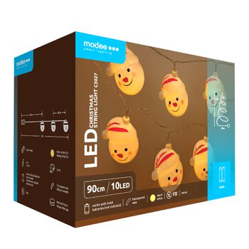 Snowman Lights BAT Modee 1.2m 10LED Warm Color ML-C3027