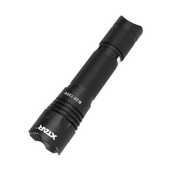 Handheld LED Flashlight Xtar B20 1200 - set with battery, charger and holster