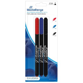 Marker do płyt CD/DVD 0,7mm MediaRange MR701 3 sztuki