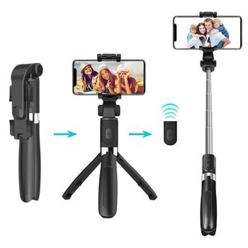 Media-Tech MT5542 Selfie Stick + Tripod Holder 2-in-1 Bluetooth Remote Control