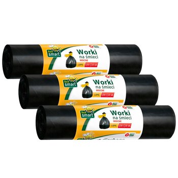 Strong, durable garbage bags BEE SMART 120L - 30 pcs.