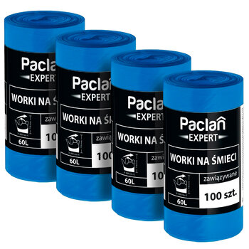 Strong, durable garbage bags PACLAN 60L - 400 pcs.