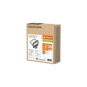 Naświetlacz Ledvance 17W 4000K czarny SENSOR