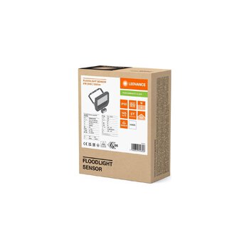 Naświetlacz Ledvance 8W 4000K czarny SENSOR
