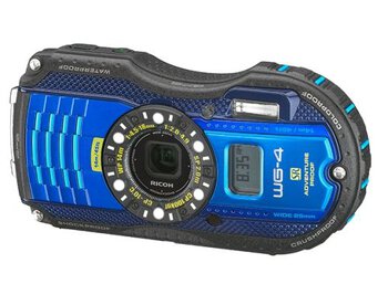 Odporny aparat kompaktowy RICOH WG-4 GPS niebieski