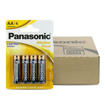 Baterie AA marki Panasonic pakowane po 48 sztuk
