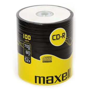 Płyty CD-R 100SZT. 700MB 80MIN MAXELL