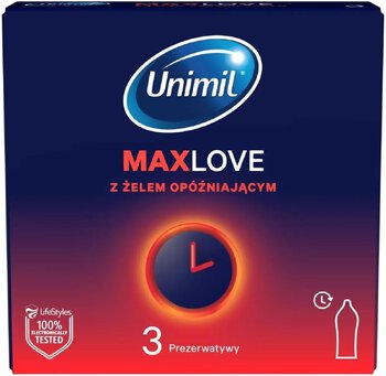 Unimil Max Love Condoms 3pack