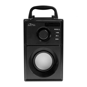 Przenośny głośnik bluetooth stereo z odtwarzaczem MP3 Media-Tech BoomBox Silver MT3179