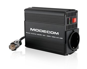 przetwornica Modecom MC-C015 150W 12V DC -> 230V AC