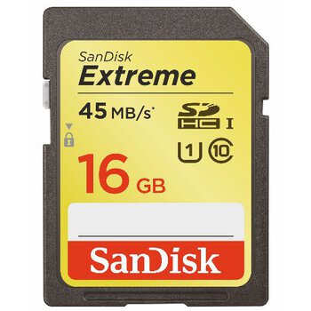 SanDisk SDHC 16GB Extreme 300x (45MB/s)