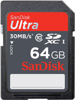 SanDisk SDXC 64GB Ultra -- rozpakowana