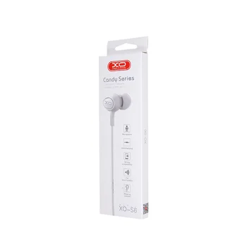 In-ear headphones with microphone XO S6 white
