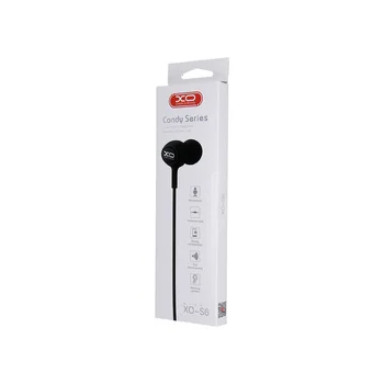 In-ear headphones with microphone XO S6 black