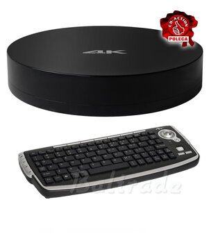 Smart Android TV BOX Measy B4A + klawiatura 2w1 ART AK-66