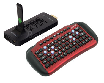 Smart Android TV BOX Measy U4A + klawiatura 3w1 Xenic SK-095AG