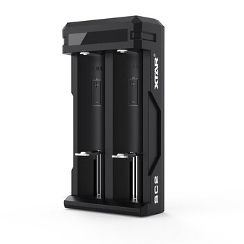 Szybka ładowarka do akumulatorów cylindrycznych Li-ion 18650 Xtar SC2 USB-C