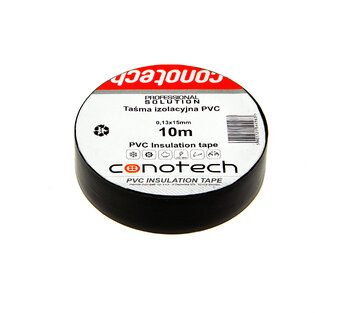 Taśma izolacyjna PVC CONOTECH 0,13x15mm 10M CZARNA