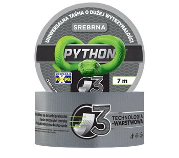 Universal tape, repair 3-layer PYTHON 25mm x 7m silver