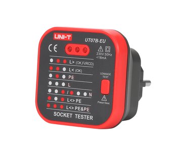 AC socket tester with RCD UNIT UT07B-EU