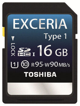 Toshiba SDHC 16GB EXCERIA Type 1 (90/95 MB/s)