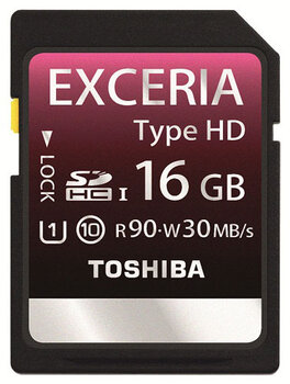 Toshiba SDHC 16GB EXCERIA Type HD (30/90 MB/s)