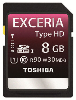 Toshiba SDHC 8GB EXCERIA Type HD (30/90 MB/s)