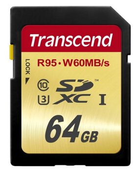 Transcend SDXC 64GB Ultimate UHS-I U3 - rozpakowana
