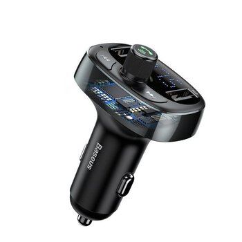 Bluetooth FM transmitter with USB 3.4A charger Baseus S-09 CCMT000301 Bluetooth FM transmitter with USB 3.4A charger Baseus S-09 CCMT000301