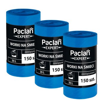 Durable PACLAN 35L garbage bags - 450 pieces