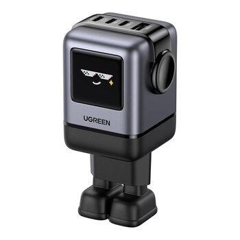 Ugreen Uno RG Robot GaN X688 45515B 100W Fast AC Charger with 3 USB-C PD and USB Sockets Ugreen Uno RG Robot GaN X688 45515B 100W Fast AC Charger with 3 USB-C PD and USB Sockets