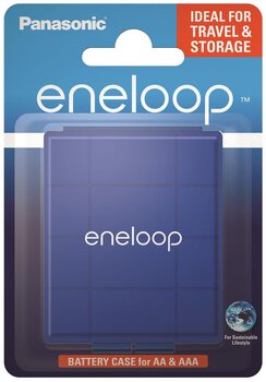Universal Battery Box R6/AA R03/AAA Panasonic eneloop Blue